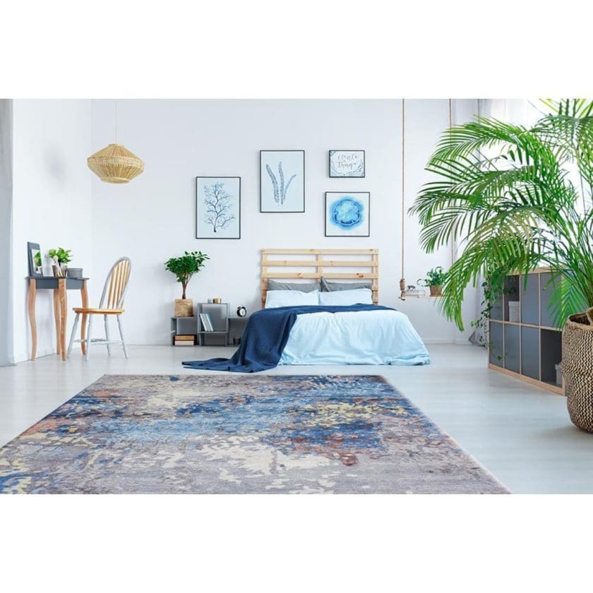 Tapete decorativo paris 0019 azul amarillo (5)