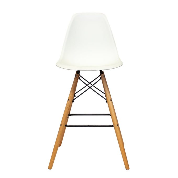 Set 2 Sillas Tipo Bar Replica Eames Blanco (1)
