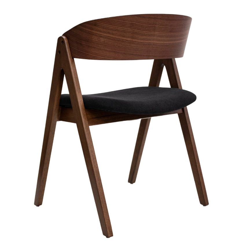 Set 2 Sillas De Comedor Victoria Asiento Color Negro (3)
