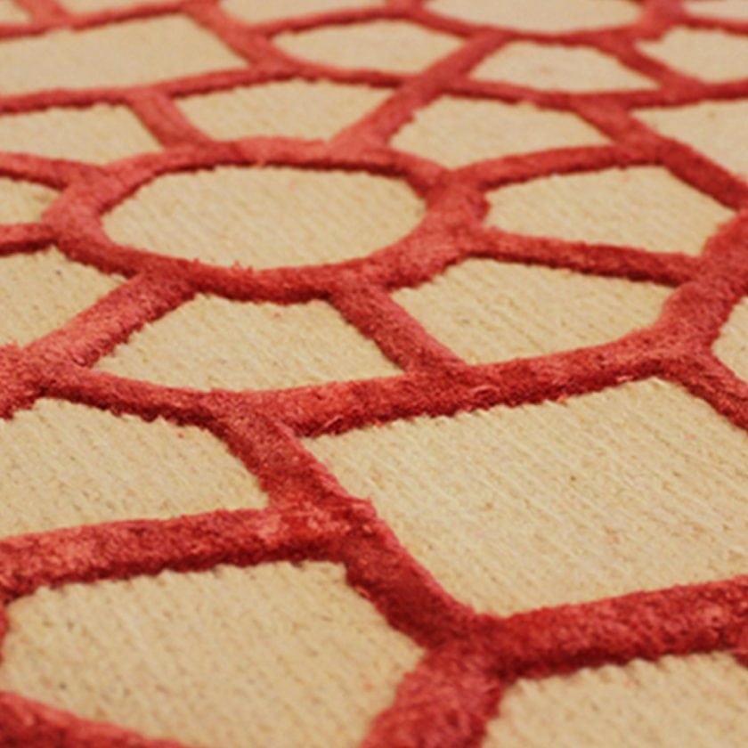 Tapete Decorativo Bazhars Lima Rojo (2)