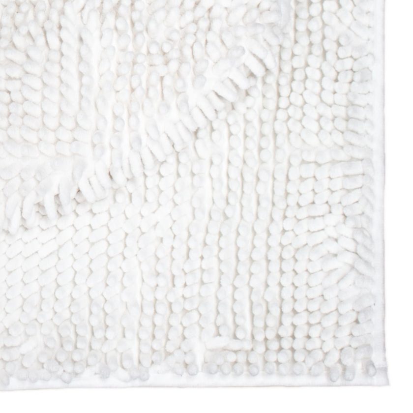 Tapete de baño set silk 3 piezas blanco (2)