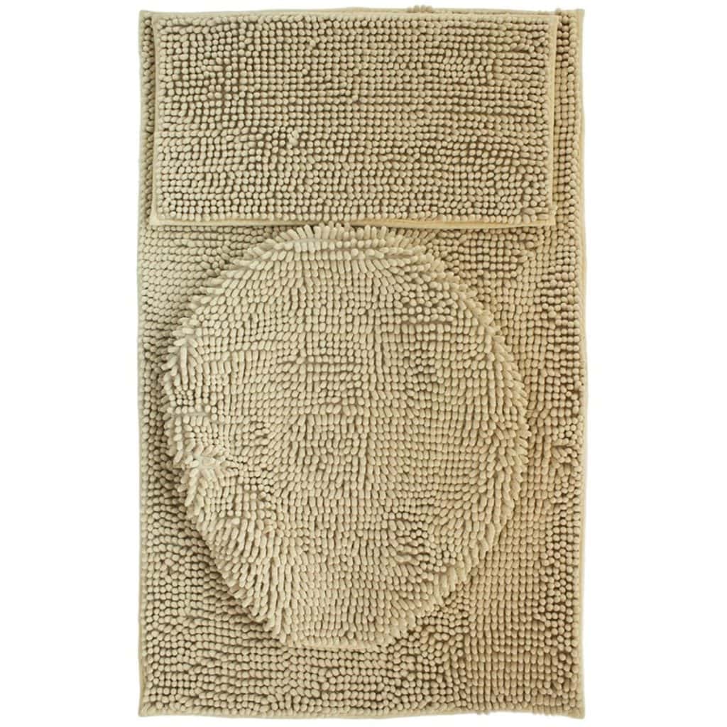 Tepete de baño set silk 3 piezas beige (2)