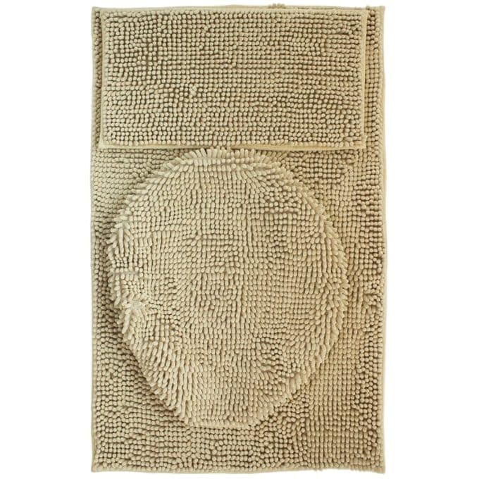 Tepete de baño set silk 3 piezas beige (2)