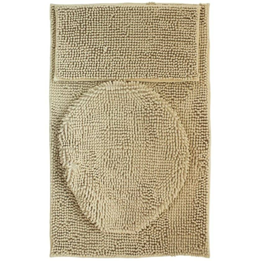 Tepete de baño set silk 3 piezas beige (2)
