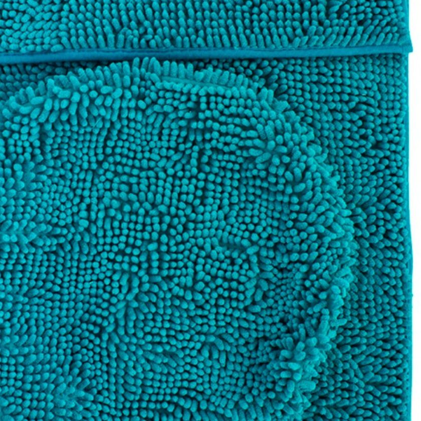 Tepete de baño set silk 3 piezas turquesa (1)