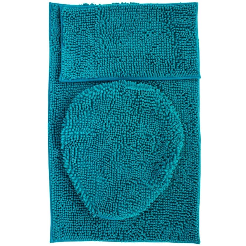 Tepete de baño set silk 3 piezas turquesa (2)