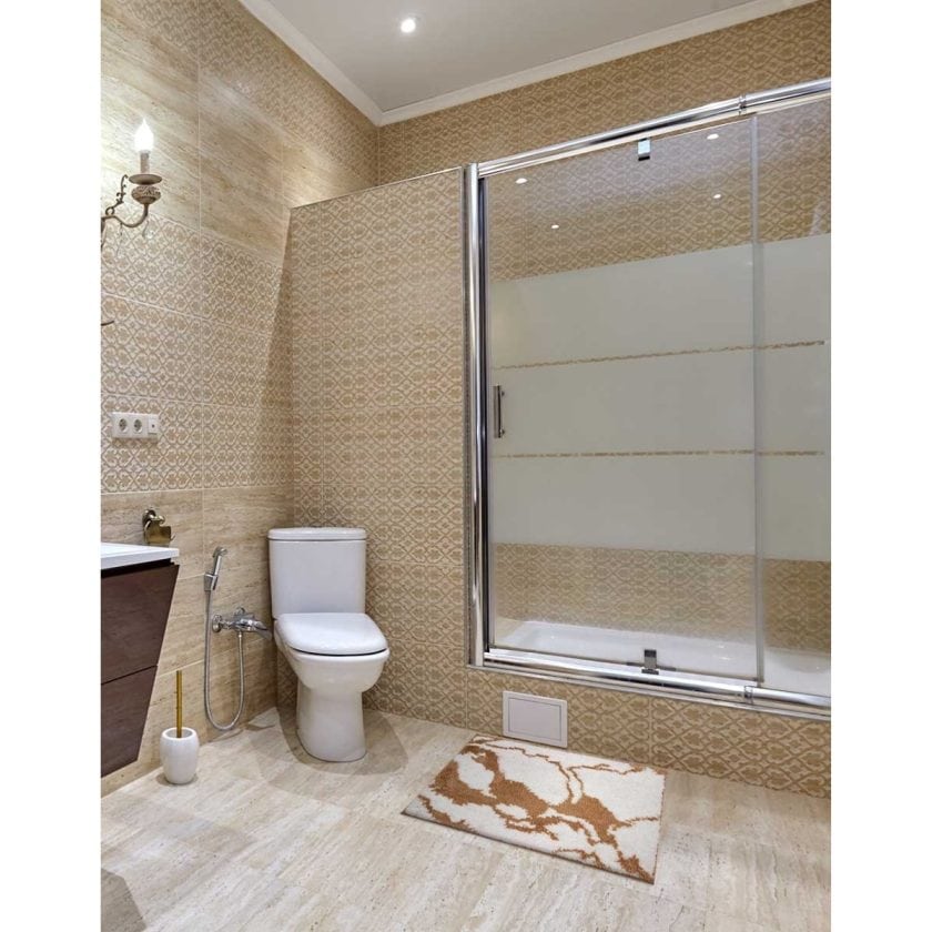 Tapete marble bath mat 40x60 cm cafe (1)