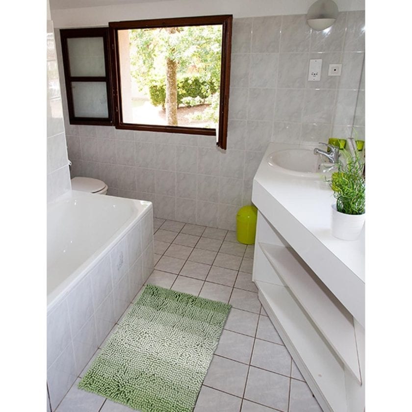 Tapete shaggy ombre verde 40x60 cm (3)