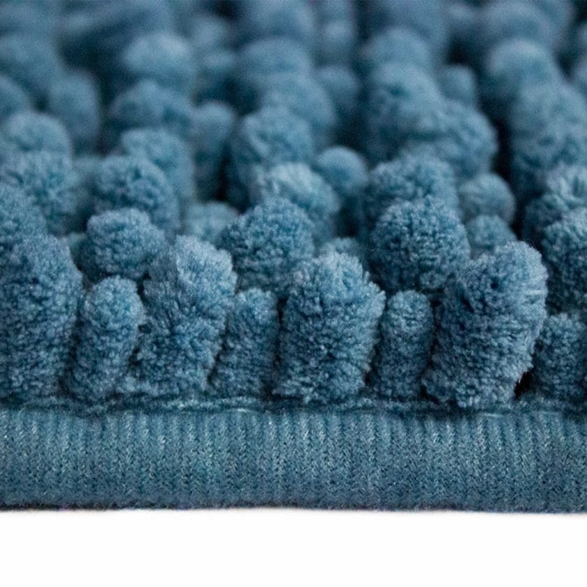 Tapete de baño mix chenille azul 40x60 cm (3)