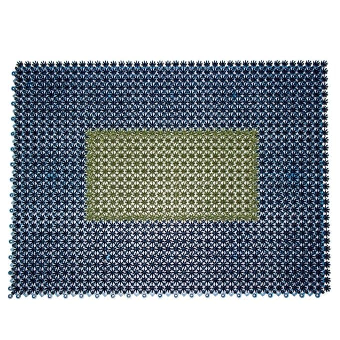 Tapete de entrada ensamblable step in 43x57 cm limpieza bicolor colores varios (11)