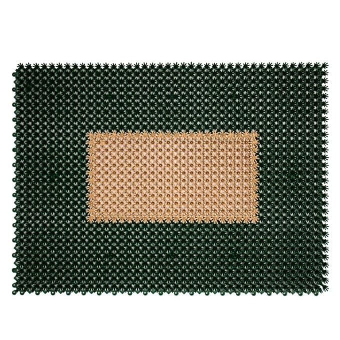 Tapete de entrada ensamblable step in 43x57 cm limpieza bicolor colores varios (16)