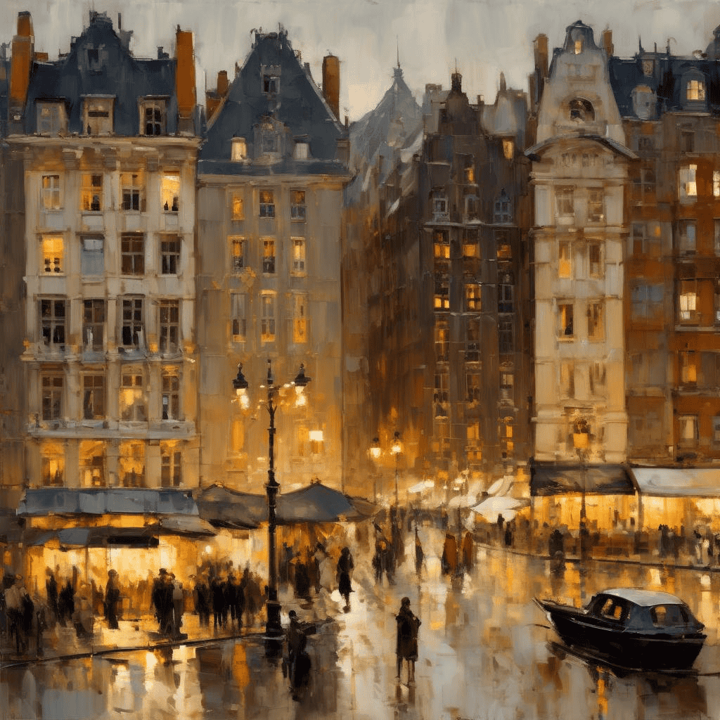 Damrak At Evening – Isaac Israels