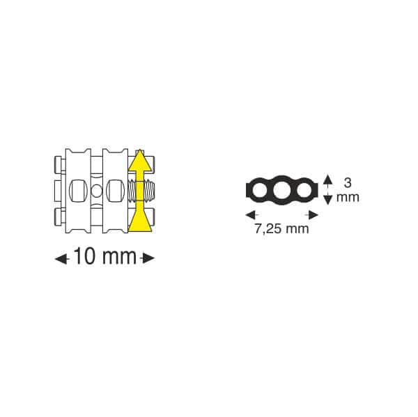 Tornillos de expansión Micro Monolateral con Guía en U Recta - Imagen 2