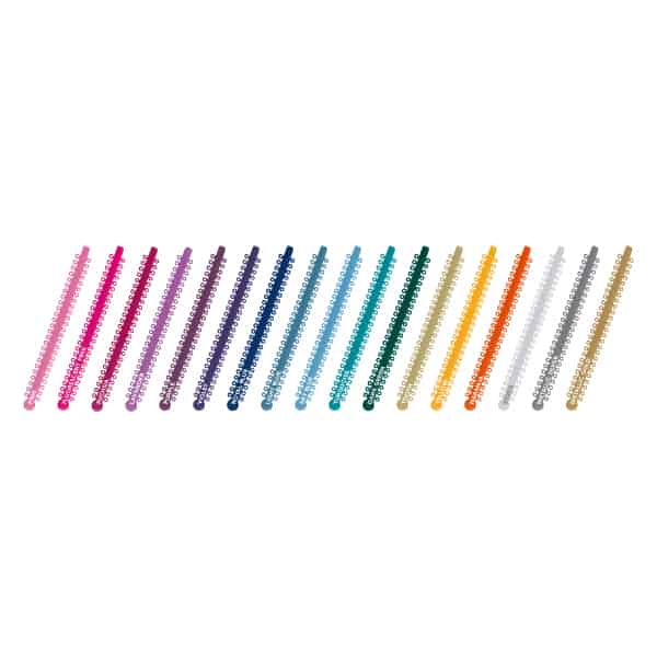 Ligaduras peine en colores