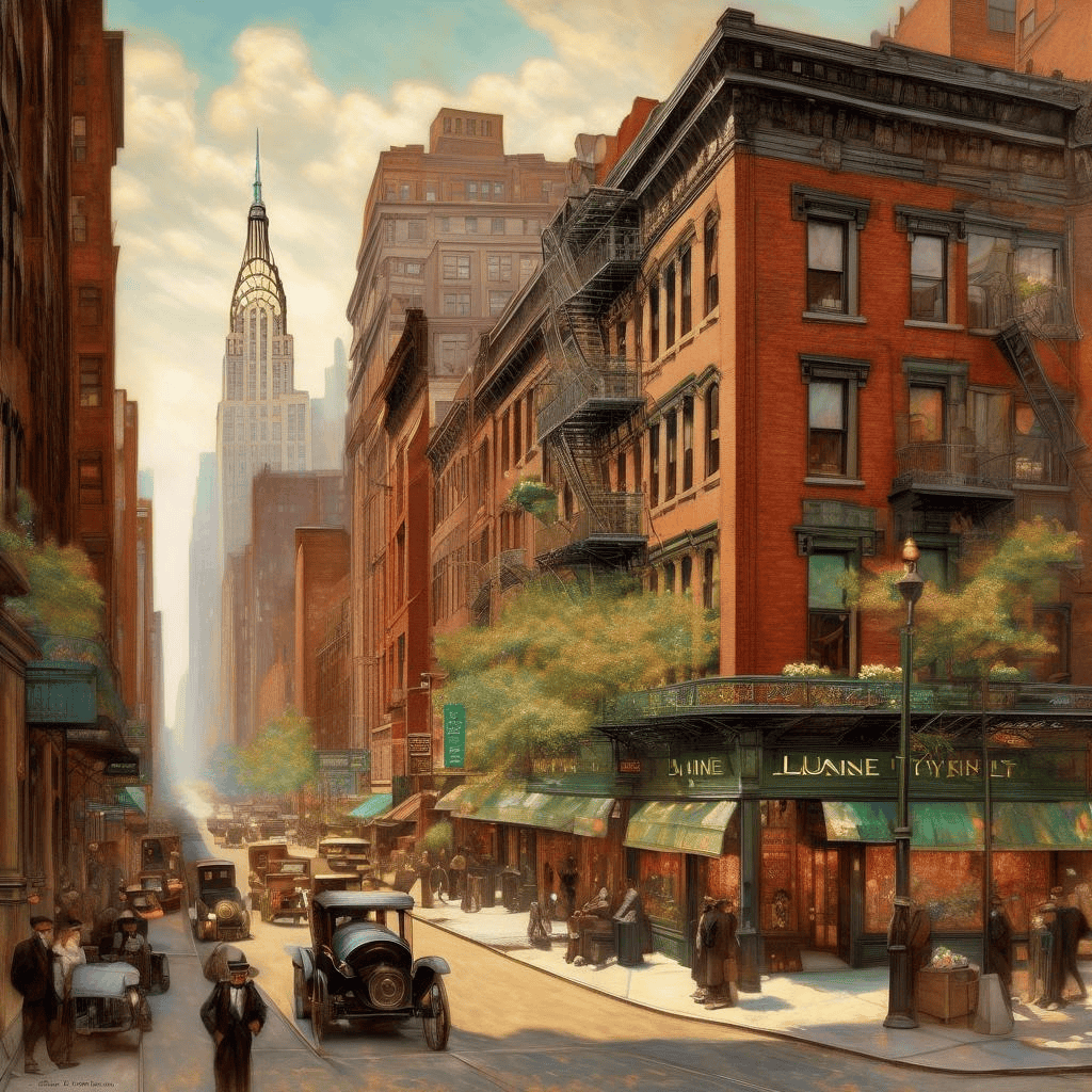 Duane Street, New York – Louis Comfort Tiffany