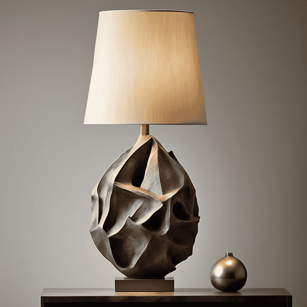 A patinated plaster table lamp – Anton Prinner