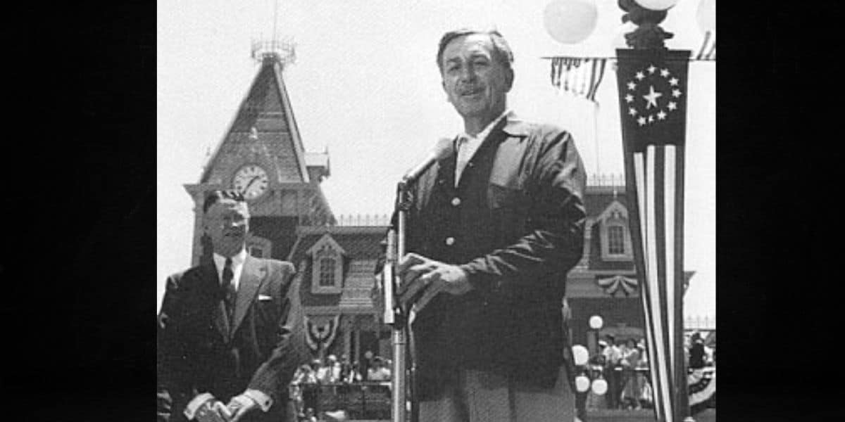Walt Disney opening day speech disneyland