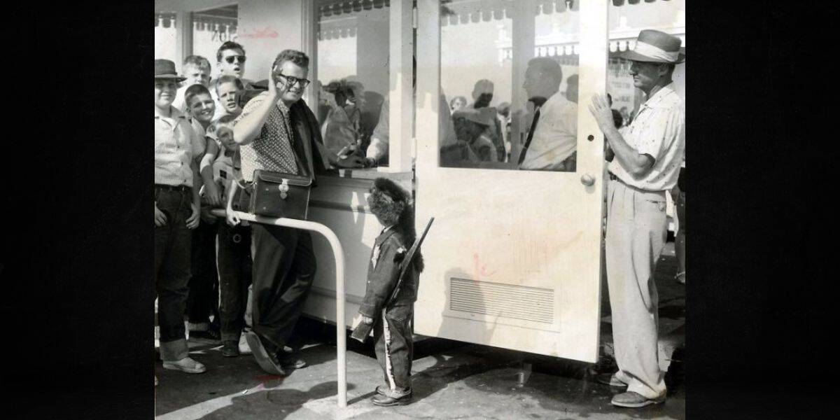 David MacPherson at Disneyland opening day