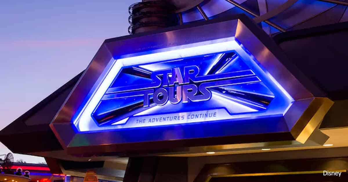 Star Tours Sign