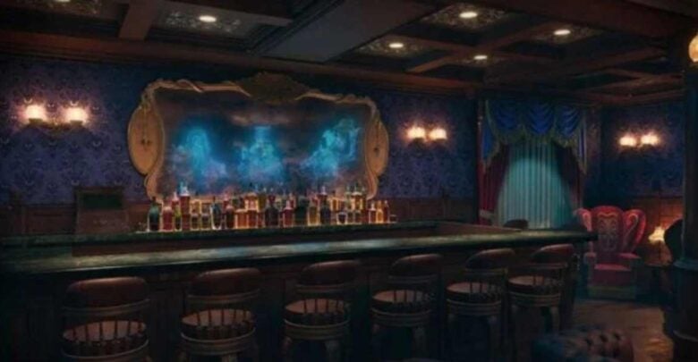 Haunted Mansion Parlor on the Disney Cruise Line