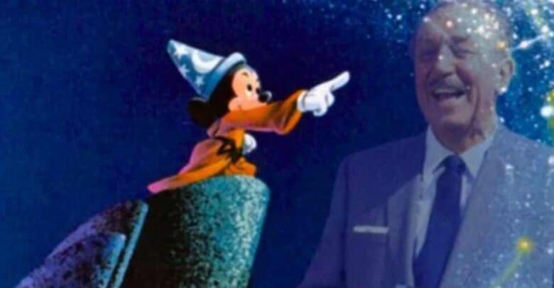 Sorcerer Mickey and Walt Disney