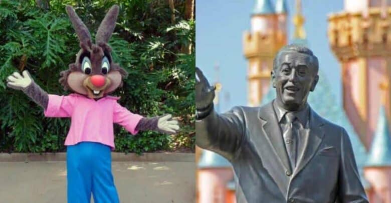 Walt Disney With Splash Mountain Character
