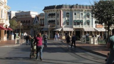 Disneyland Park's Main Street USA relatively empty of crowds.