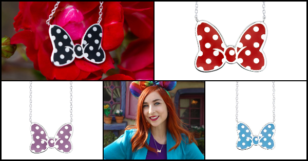 Minnie Mouse Bow Necklace