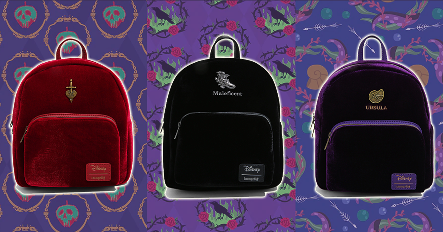 Disney Villains Velvet Backpacks
