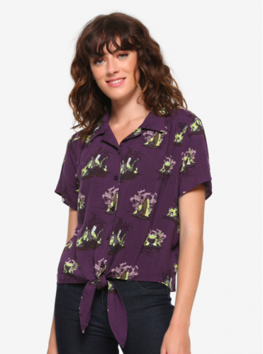 Maleficent Button Up