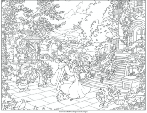Thomas Kinkade Disney Coloring Book
