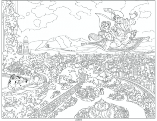 Thomas Kinkade Disney Coloring Book