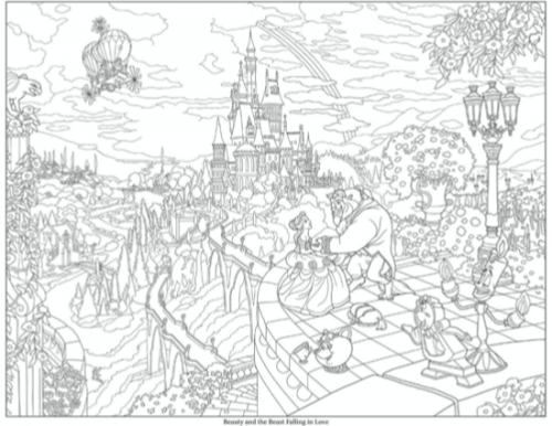 Thomas Kinkade Disney Coloring Book