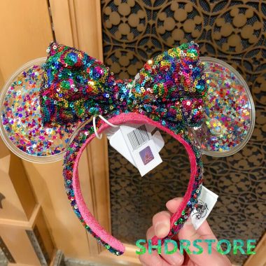 Rainbow Confetti Minnie Mouse Ears