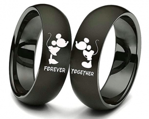 Matching Minnie and Mickey Rings