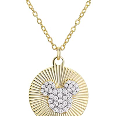 Mickey Disc Pendant Necklace