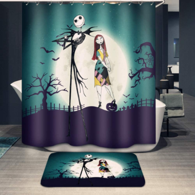 Jack and Sally Shower Set