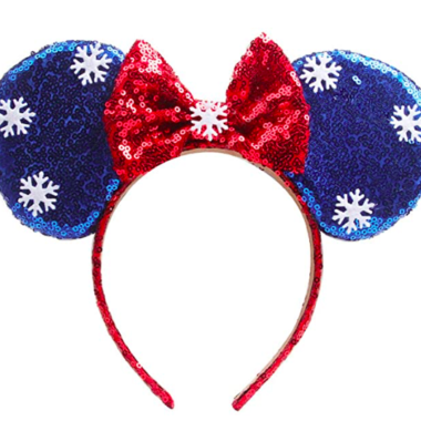 Sequin Snowflake Minnie Ears