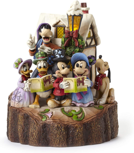 Mickey And Friends Caroling Figurine