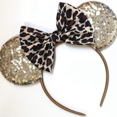 Gold Leopard Minnie Ears