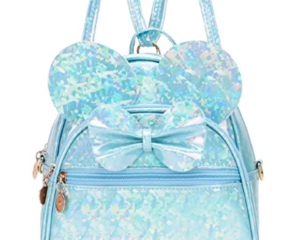 Sparkly Blue Minnie Convertible Mini Backpack
