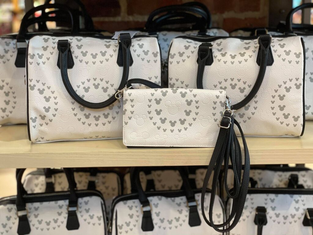 White And Gray Mickey Bags