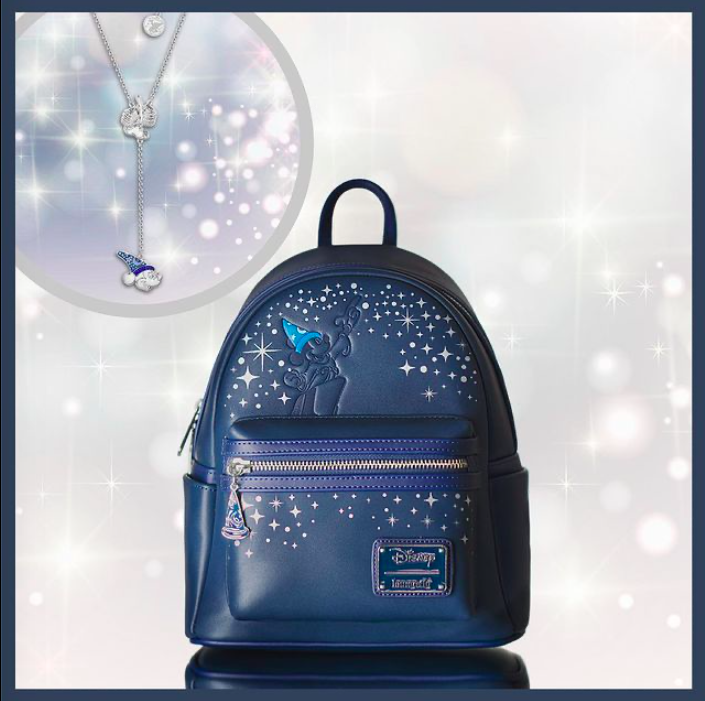 Fantasia Loungefly Mini Backpack and Necklace