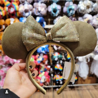 Olive green Minnie ears