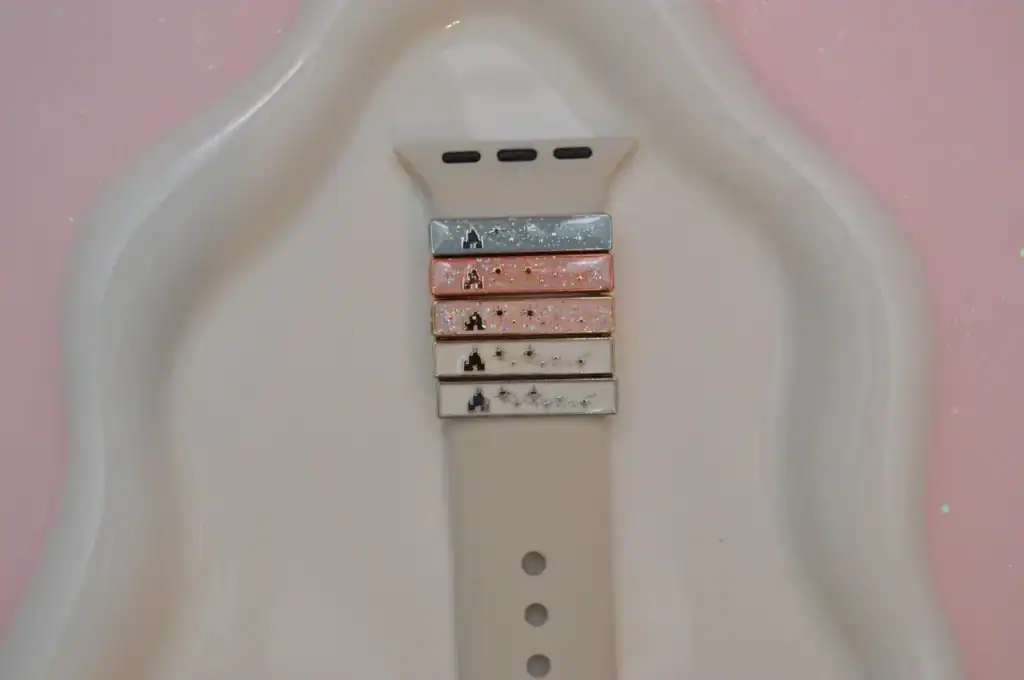 Delicate Disney princess-themed watch with starry accents, perfect for Disney fans and collectors.