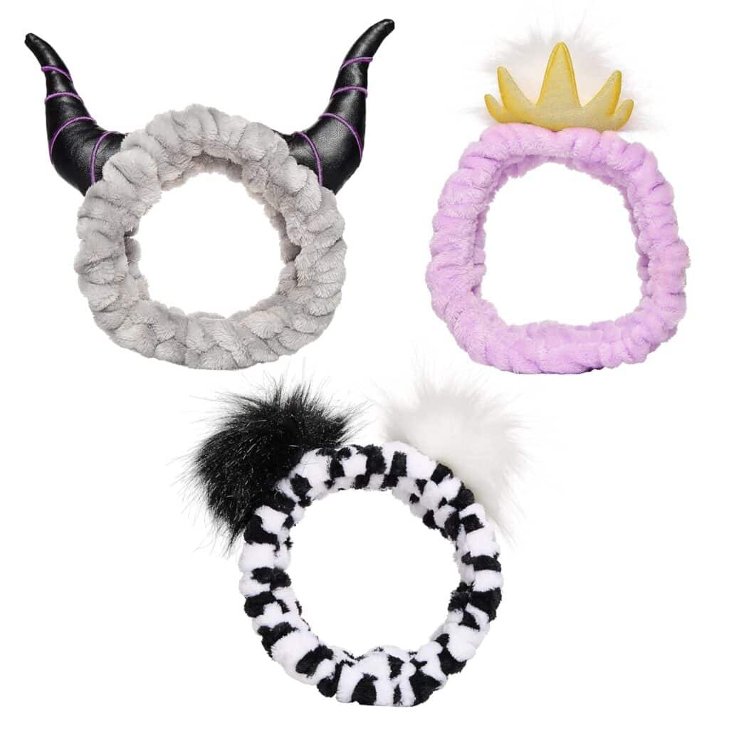 Soft plush Halloween headbands with animal ears, perfect for costume accessories and Disney fan fashion.