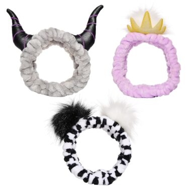 Soft plush Halloween headbands with animal ears, perfect for costume accessories and Disney fan fashion.
