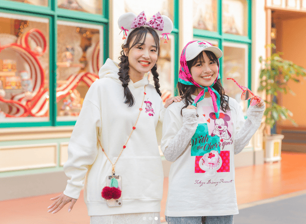 Colorful Disney fashion and accessories at theme parks, perfect for Disney fans and fashion lovers.