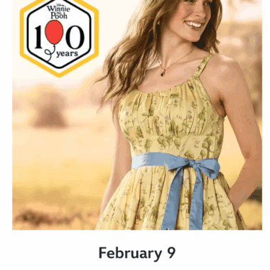 Disney Winnie the Pooh 100 years celebration dress for women.