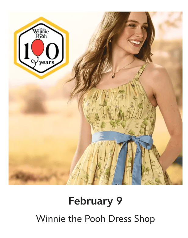 Disney Winnie the Pooh 100 years celebration dress for women.